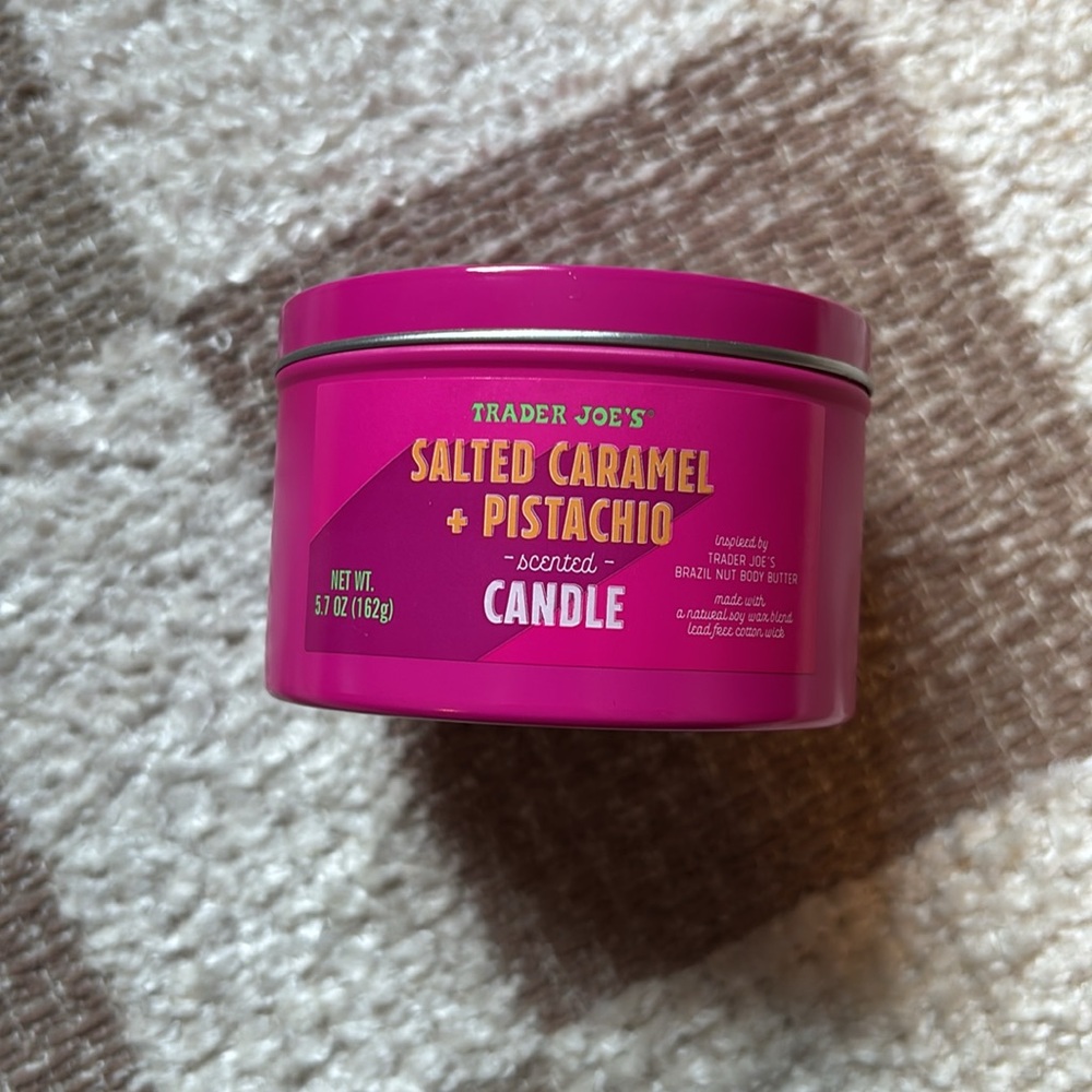 Trader Joe's Salted Caramel Pistachio Candle
